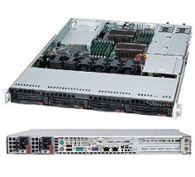 Корпус серверный Supermicro CSE-815TQC-R706WB 1U (4 x 3.5" HS Bays, 12"x10", 1xLP, 2x750W Platinum)
