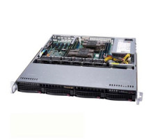 Корпус серверный 1U Supermicro CSE-813MFTQC-505CB 500W, черный