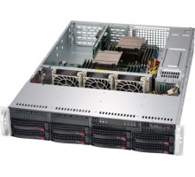 Корпус серверный 2U Supermicro CSE-825TQC-R802LPB 8*3.5" HS SAS3/SATA, 2*3.5" SAS3/SATA, 7*LP exp. slots, 2*800W