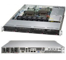 Корпус серверный 1U Supermicro CSE-815TQC-R706CB (4*3.5" SATA/SAS HS Bays, 750W)