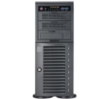 Корпус серверный 4U Supermicro CSE-743AC-1K26B-SQ 12"x13" E-ATX, 8*3.5"/2.5" SAS/SATA, 7*FH/FL slots, 2*USB 3.0, 1200W, black