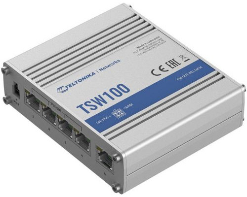 Коммутатор промышленный неуправляемый Teltonika Networks TSW100 купить QBS.ru