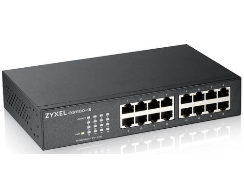 Коммутатор ZYXEL GS1100-16 купить QBS.ru