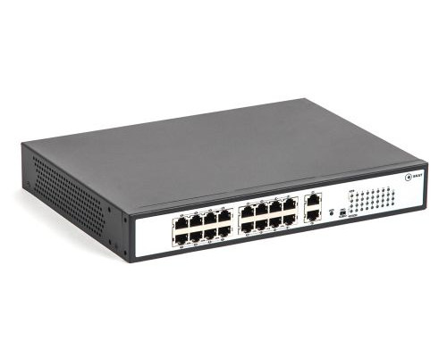 Коммутатор неуправляемый Бастион SKAT PoE-16E-2G купить QBS.ru