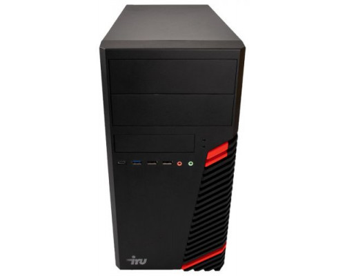 Компьютер iRu Office 510H4SM MT 1680982 i3 10105/8GB/1TB/240GB SSD/UHD graphics 630/GbitEth/400W/Win10Pro/black купить QBS.ru