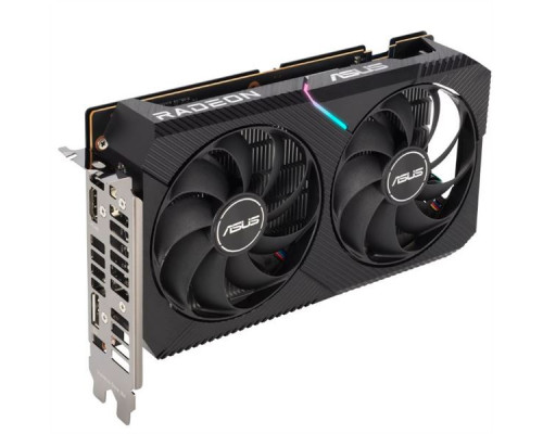 Видеокарта ASUS DUAL-RX6400-4G//RX6400 HDMI DP 4G D6; 90YV0H90-M0NA00 купить QBS.ru