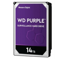 Жесткий диск Western Digital HDD SATA-III 14Tb Purple WD140PURZ, 7200 rpm, 512MB buffer с поддержкой аналитики данных (AI), 1 year