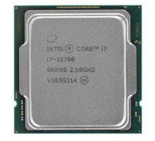 Процессор CPU Intel Core i7-11700 (2.5GHz/16MB/8 cores) LGA1200 OEM, UHD Graphics 750 350MHz, TDP 65W, max 128Gb DDR4-3200, CM8070804491214SRKNS, 1 year