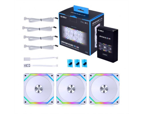 Вентилятор LIAN LI SL V2 120 White aRGB PWM 120mm 2000RPM (3pcs) купить QBS.ru