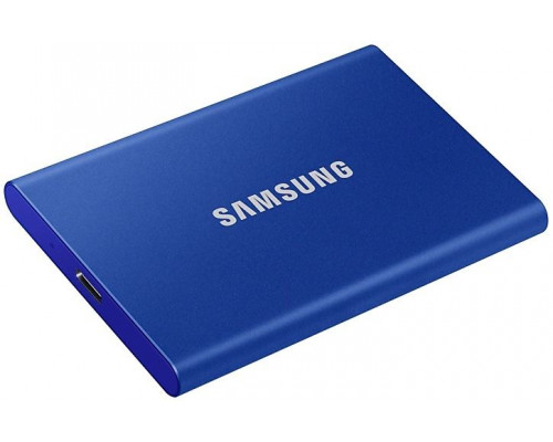 Тведотельный накопитель SSD Samsung T7 External 2Tb (2048GB) BLUE USB 3.2 (MU-PC2T0H/WW) купить QBS.ru