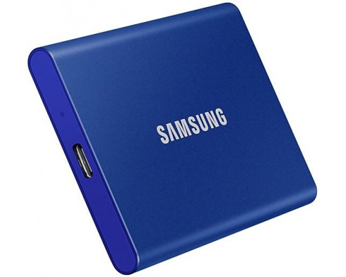 Тведотельный накопитель SSD Samsung T7 External 2Tb (2048GB) BLUE USB 3.2 (MU-PC2T0H/WW) купить QBS.ru