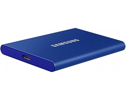 Тведотельный накопитель SSD Samsung T7 External 2Tb (2048GB) BLUE USB 3.2 (MU-PC2T0H/WW) купить QBS.ru