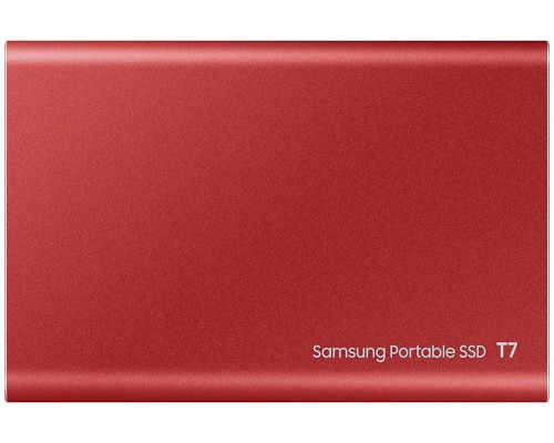 Тведотельный накопитель SSD Samsung T7 External 2Tb (2048GB) RED USB 3.2 (MU-PC2T0R/WW) купить QBS.ru