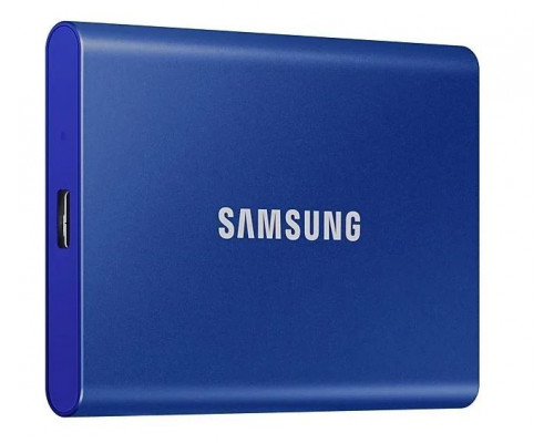 Твердотельный диск SSD Samsung T7 External 1Tb (1024GB) BLUE USB 3.2 (MU-PC1T0H/WW) купить QBS.ru
