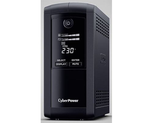 Источник бесперебойного питания Cyberpower VP700ELCD Line-Interactive 700VA/390W USB/RS-232/RJ11/45  (4 EURO) купить QBS.ru