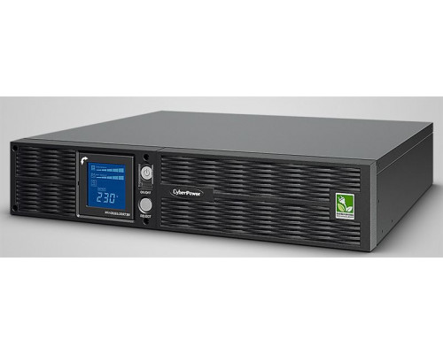 Источник бесперебойного питания CyberPower PR1000ELCDRT2UA Line-Interactive 1000VA/900W USB/RS-232/Dry/EPO/SNMPslot/RJ11/45 (8 IEC С13) купить QBS.ru