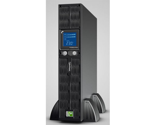 Источник бесперебойного питания CyberPower PR1000ELCDRT2UA Line-Interactive 1000VA/900W USB/RS-232/Dry/EPO/SNMPslot/RJ11/45 (8 IEC С13) купить QBS.ru