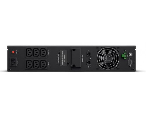 Источник бесперебойного питания CyberPower OLS1000ERT2U Online 1000VA/900W USB/RS-232/EPO/SNMPslot/RJ11/45/ВБМ (6 IEC С13) купить QBS.ru