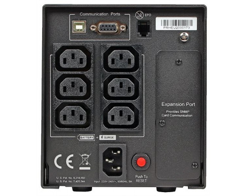 Источник бесперебойного питания CyberPower  PR750ELCD Line-Interactive 750VA/675W USB/RS-232/EPO/SNMPslot (6 IEC С13) купить QBS.ru