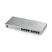 Коммутатор PoE+ Zyxel GS1008HP, 8xGE PoE+, настольный, металлический, бесшумный, бюджет PoE 60 Вт купить QBS.ru