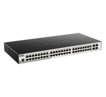 Коммутатор D-Link DGS-3000-52X/B2A,L2 Managed Switch with 48 10/100/1000Base-T ports  and 4 10GBase-X SFP+ ports.16K Mac address, 802.3x Flow Control, 4K of 802.1Q VLAN, VLAN Trunking, 802.1p Priority Queues, T