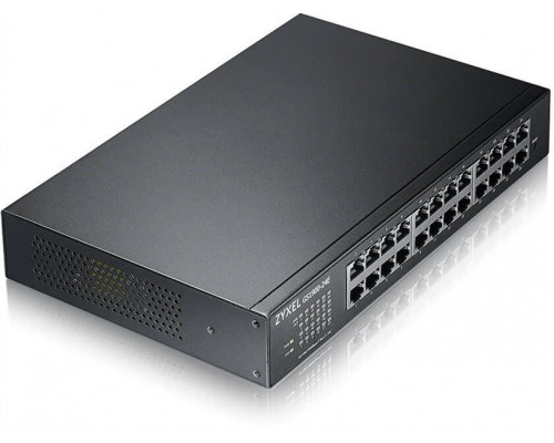 Smart L2 коммутатор Zyxel GS1900-24E, rack 19, 24xGE, настольный, бесшумный купить QBS.ru