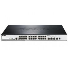 Коммутатор D-Link DGS-1510-52XMP/A1A, 48-Port Gigabit Stackable Smart Managed PoE Switch with 4 10GbE SFP+ ports, 370W PoE Budget