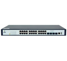  Управляемый коммутатор уровня 2, 24 порта 10/100/1000Base-T, 4 порта 1/10G SFP+