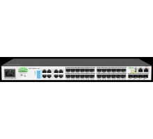  Управляемый коммутатор уровня 3, 16 портов 100/1000BaseX SFP, 8 Combo портов GE, 4 порта 1/10G SFP+, RPS DC 12V