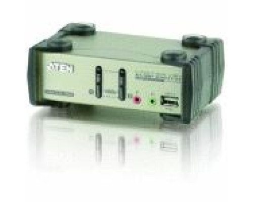 Переключатель электронный ATEN 2-Port PS/2-USB VGA/Audio KVMP™ Switch with OSD купить QBS.ru