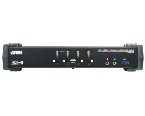 Квм переключатель ATEN 4P USB 3 4K DisplayPort MST KVMP Switch купить QBS.ru