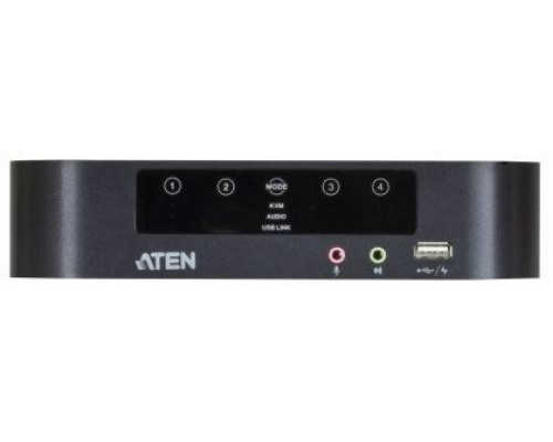 Квм перевключатель ATEN 4-Port USB3.0 4K DisplayPort Dual Display KVM switch купить QBS.ru