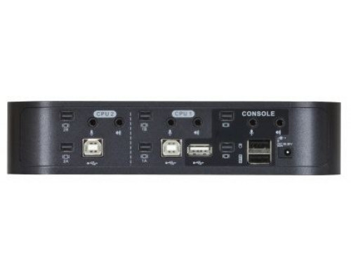 Квм перевключатель ATEN 4-Port USB3.0 4K DisplayPort Dual Display KVM switch купить QBS.ru