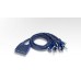 Переключатель электронный ATEN 4-Port USB VGA/Audio Cable KVM Switch (1.8m) купить QBS.ru