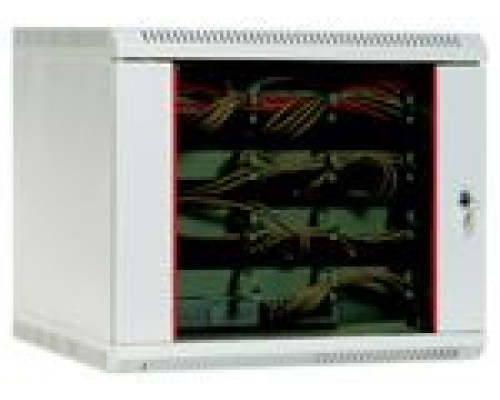 Шкаф телекоммуникационный настенный 9U (600х300) дверь стекло купить QBS.ru