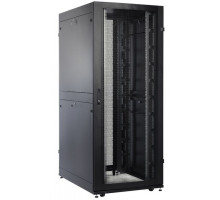  Шкаф серверный ПРОФ напольный 42U (800x1000) дверь перфор. 2 шт., черный, в сборе