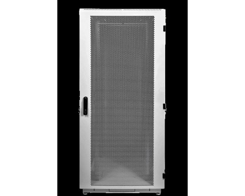 Шкаф телекоммуникационный напольный 42U (800x1000) дверь перфорированная 2 шт., цвет чёрный купить QBS.ru