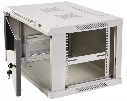 Шкаф настенный серии Pro, 12U 600x450, стеклянная дверь купить QBS.ru