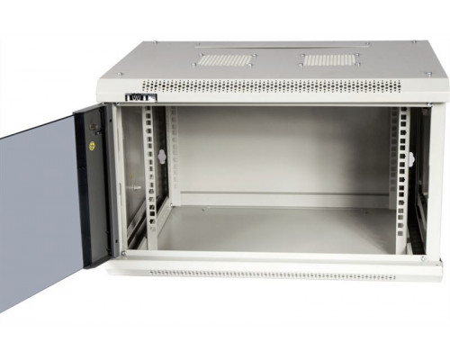 Шкаф настенный серии Pro, 12U 600x450, стеклянная дверь купить QBS.ru