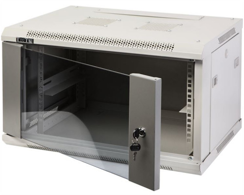 Шкаф настенный серии Pro, 22U 600x600, стеклянная дверь купить QBS.ru