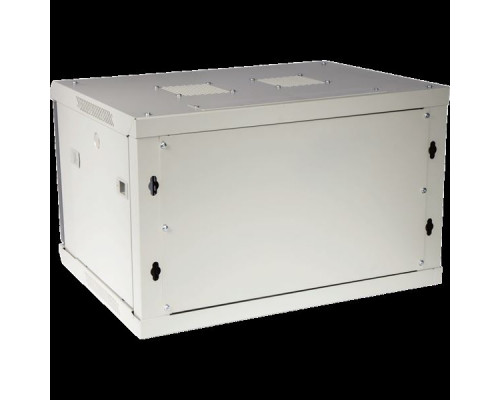 Шкаф настенный серии Pro, 6U 600x450, стеклянная дверь купить QBS.ru