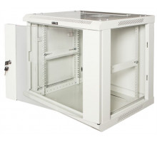  Шкаф настенный серии Pro, 6U 600x600, стеклянная дверь
