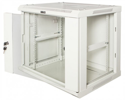 Шкаф настенный серии Pro, 4U 600x450, стеклянная дверь купить QBS.ru