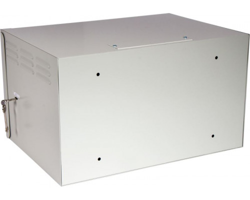 Шкаф антивандальный пенального типа, 6U 560x400 мм, серый купить QBS.ru