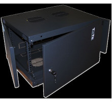  Шкаф настенный Next, 18U 550x450, металлическая дверь, черный