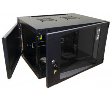 Шкаф настенный Next, 9U 550x600, стеклянная дверь, черный