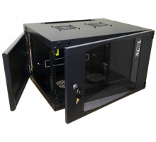  Шкаф настенный Next, 18U 550x450, стеклянная дверь, черный