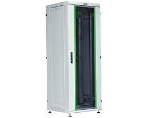 ITK Шкаф сетевой 19 LINEA N 42U 600х800 мм стеклянная передняя дверь серый купить QBS.ru