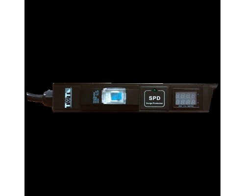 Вертикальный блок розеток, 20xC19, 250V, 16A, A/V-метр, шнур 3 метра, вилка C20 купить QBS.ru