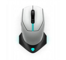 Мышь Dell Mouse AW610M Alienware; Gaming; Wired/Wireless; USB; Optical; 16000 dpi; 7 butt; Lunar light